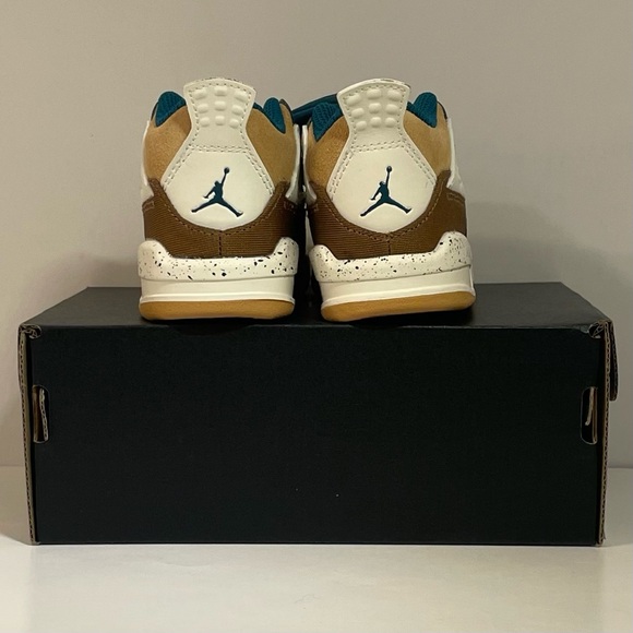 ❌SOLD❌[BRAND NEW] AIR JORDAN 4 RETRO CACAO WOW TODDLER SHOES SIZE 5C SNEAKERS 🥥 - Picture 11 of 15